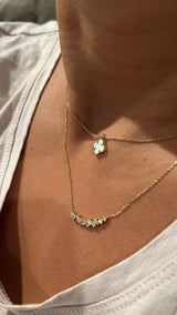 Diamond Cluster Necklace