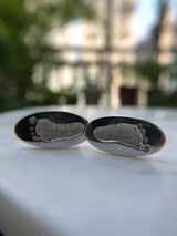 Custom Silver Cufflinks
