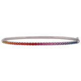 Classic Rainbow Sapphire Bangle