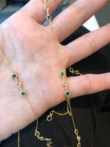 Signature Sapphire & Moonstone Gemstones by the Yard Necklace