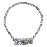 Three Stone Chain Ring