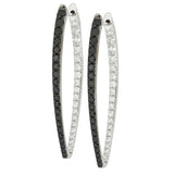 Diamond Ellipse Hoops