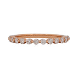 Shared Claw Half Eternity Diamond Ring