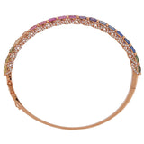 Signature Rainbow Sapphire & Diamond Bangle