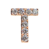 Pave Diamond Letter Stud Earrings