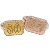 Signature Diamond Signet Ring