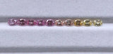 Bespoke Half Eternity Yellow Orange Pink Lavender