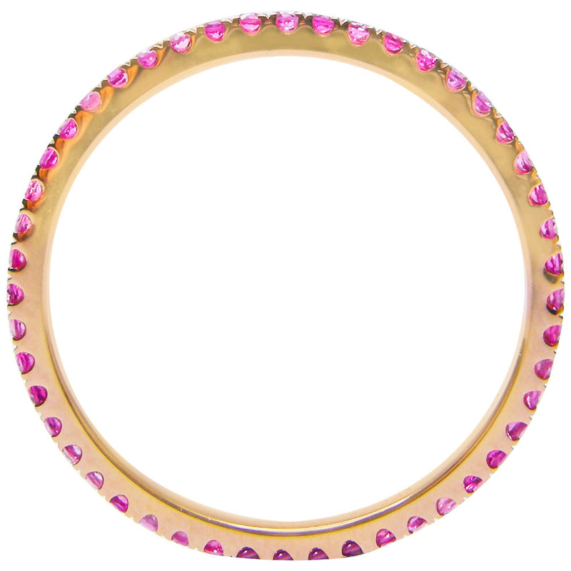 Pink Sapphire Eternity Ring