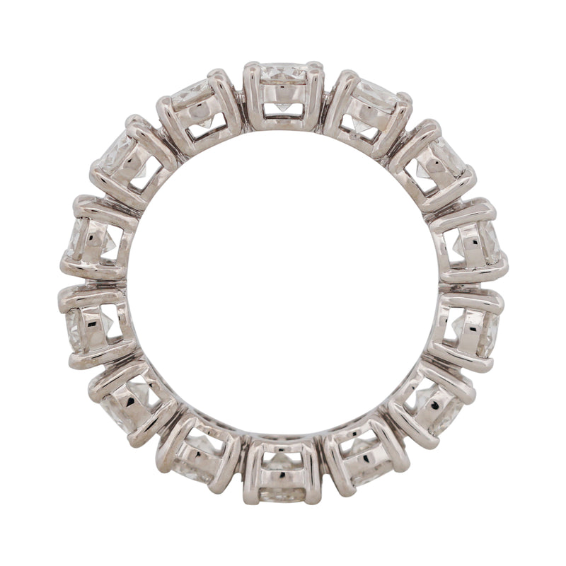 Enlarged Setting Round Diamond Eternity Ring
