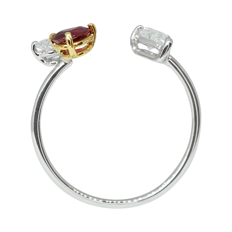 Mini Ruby & Diamond Vine Ring