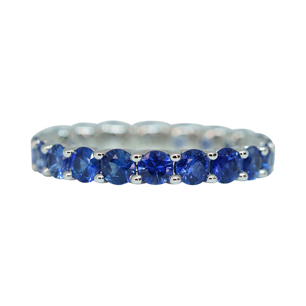 Ombre Blue Sapphire Stack Ring