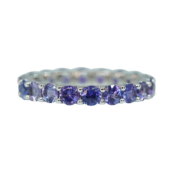 Ombre Lavender Sapphire Stack Ring
