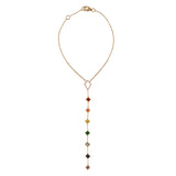 Chakra Princess Rainbow Sapphire Lariat Necklace