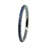 Vivid Blue Sapphire Eternity Ring