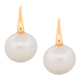 Classic White Pearl Hook Drop Earrings