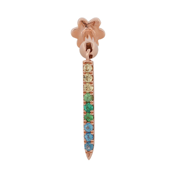 Ombre Gemstone Dagger Earrings