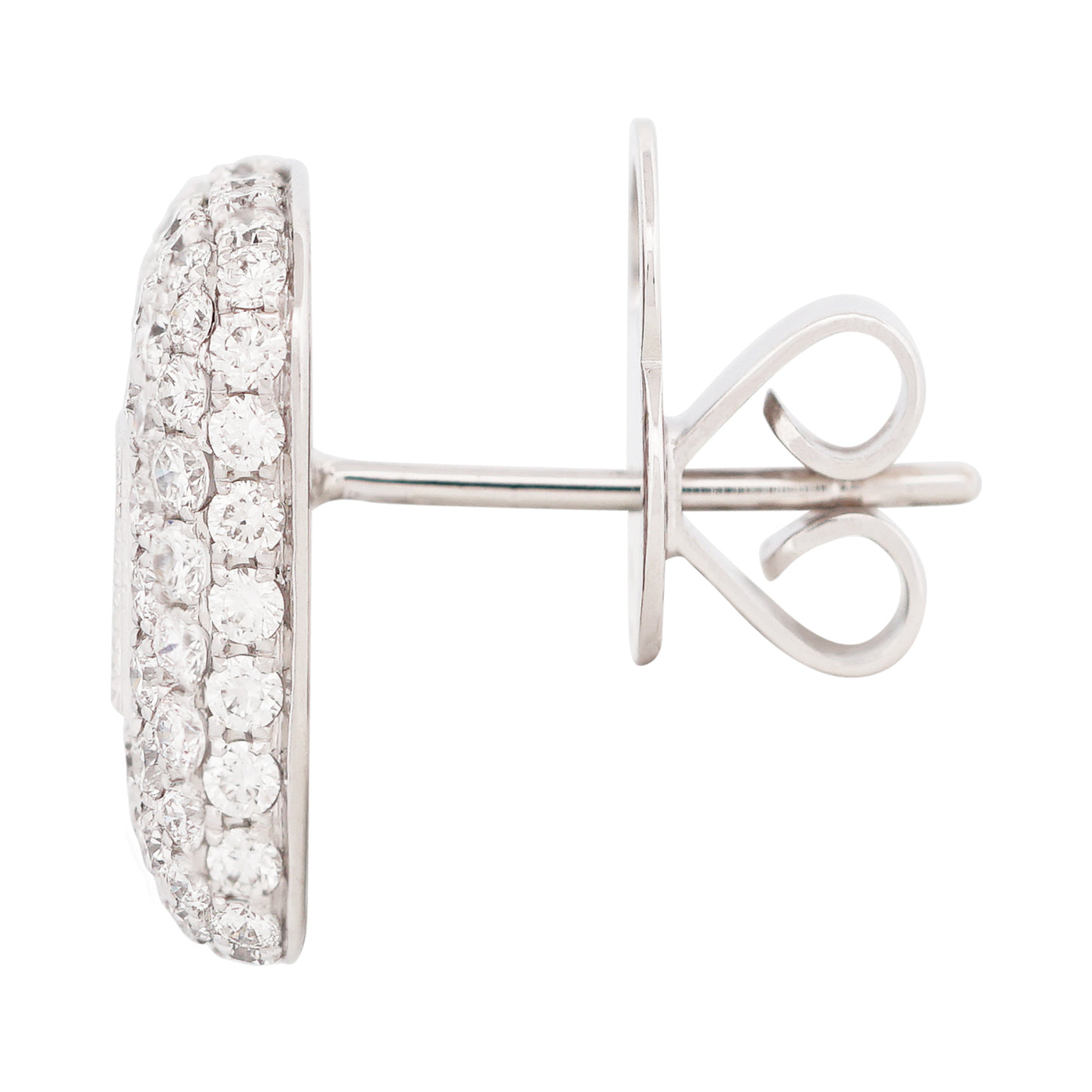 Baguette Diamond Pave Statement Drop Earrings – Bespoke Fine