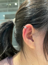 Opal & Black Diamond Star Hoop Earrings