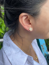 Diamond and Malachite Drop Earrings