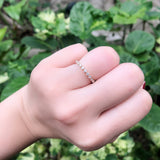 Shared Claw Half Eternity Diamond Ring