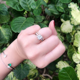 Shared Claw Half Eternity Diamond Ring