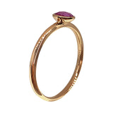 Rose-cut Pink Sapphire Stack Ring