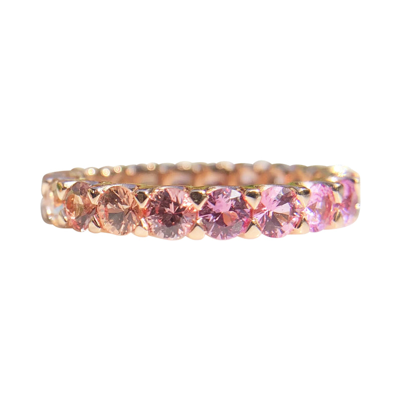 Sunset Ombre Sapphire Stack Ring