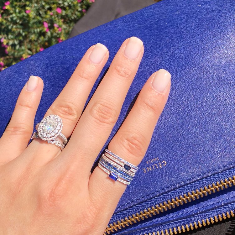 Sky Blue Sapphire Eternity Ring